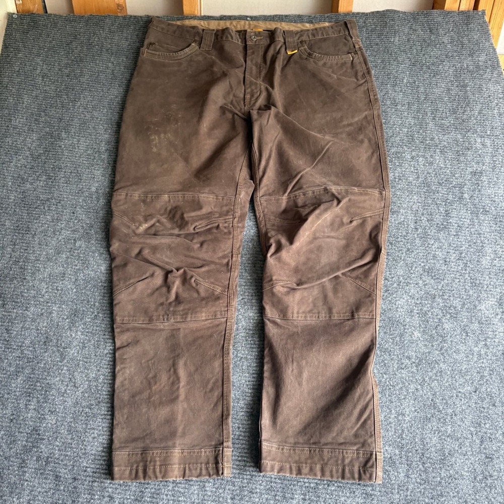 DEWALT Madison Pant DXWW50033 Brown Work Trousers Mens 42x31 Double Knee Canvas